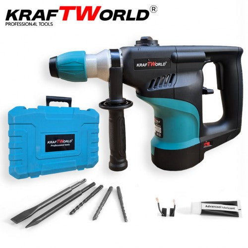 KraftWorld Къртач 2000W 5.5J – Мощен Ударен Инструмент за Тежки Работи