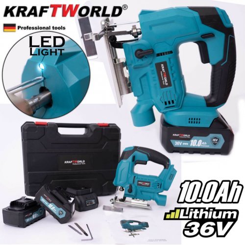 Акумулаторно Зеге KraftWorld, 36 V, 23 мм, 2 бр батерия 10A и зарядно