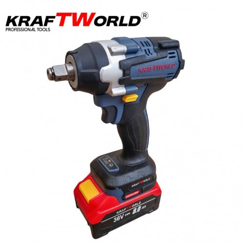 Акумулаторен гайковерт Kraftworld 36V 8Ah с две батерии и куфар
