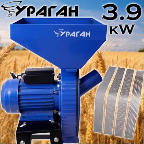 Фуражомелка Ураган - Ярмомелка за фураж с 4 сита 3,9kW