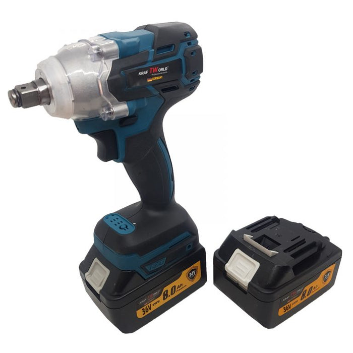 Комбиниран Акумулаторен Ударен Гайковерт-Винтоверт KraftWorld 36V 8Ah 800 N/m