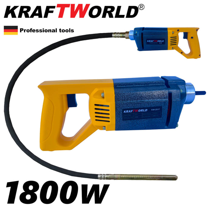 Иглен Вибратор за Бетон KraftWorld 1800W