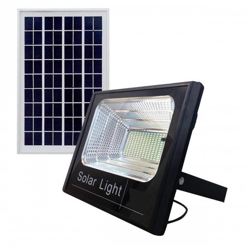LED прожектор с соларен панел и дистанционно управление, 200W