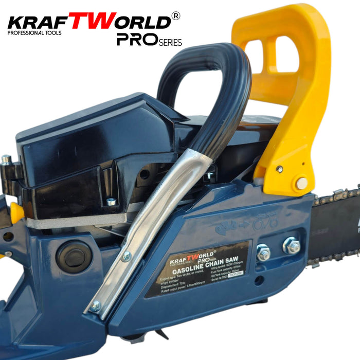 Бензинова резачка KraftWorld PRO 7.5 HP, 72cc, Easy Start, антивибрационна система