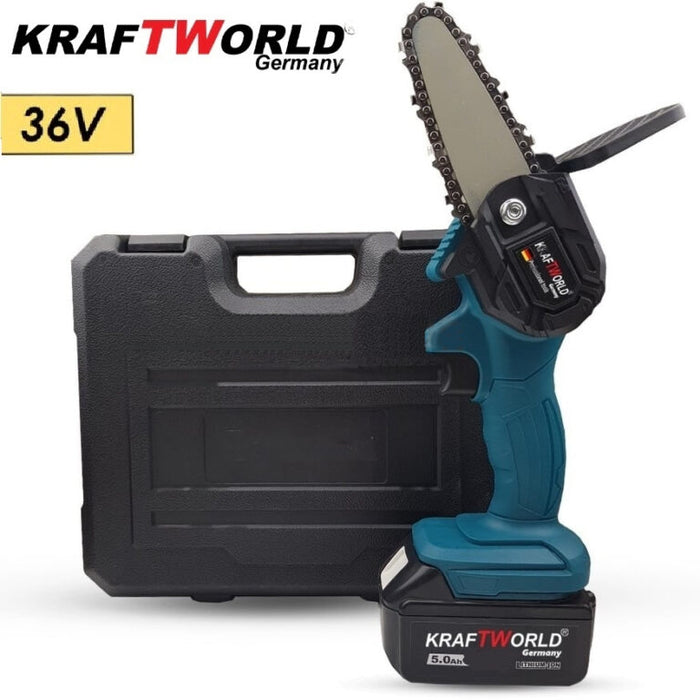 Мини акумулаторна резачка KraftWorld – Трион на батерии 36V