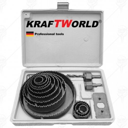 Фрези за дърво KraftWorld 19- 127 мм - комплект 12 ч