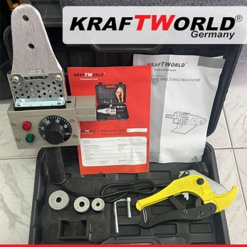 Немска Лепачка KraftWorld с Мощност 800W + Ножица за ППР Тръби