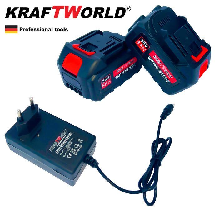 Немска Акумулаторна Духалка за Листа KraftWorld 150km/h с две батерии 36V 8A и зарядно