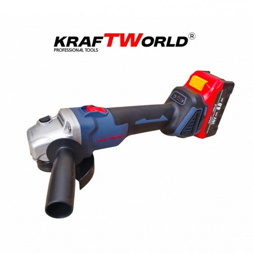 Акумулаторен Ъглошлайф Kraftworld 36V 8Ah с две батерии и куфар