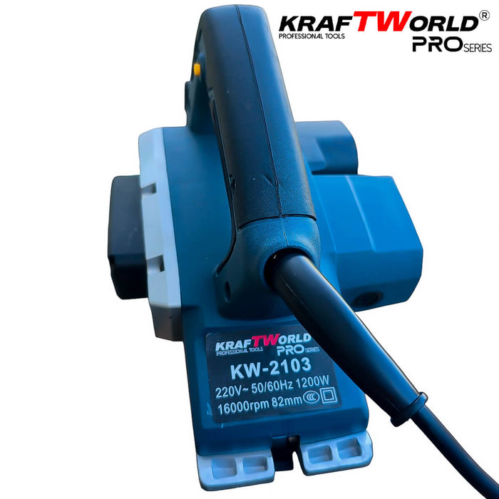 Електрическо Гредово Ренде 800W KraftWorld – 82 мм, 0–2,5 мм дълбочина, 16 000 об./мин