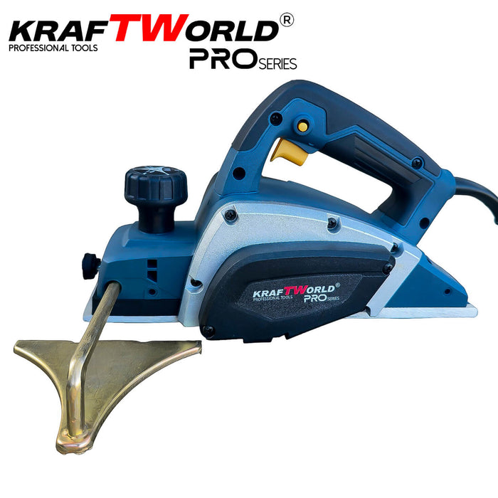 Електрическо Гредово Ренде 800W KraftWorld – 82 мм, 0–2,5 мм дълбочина, 16 000 об./мин