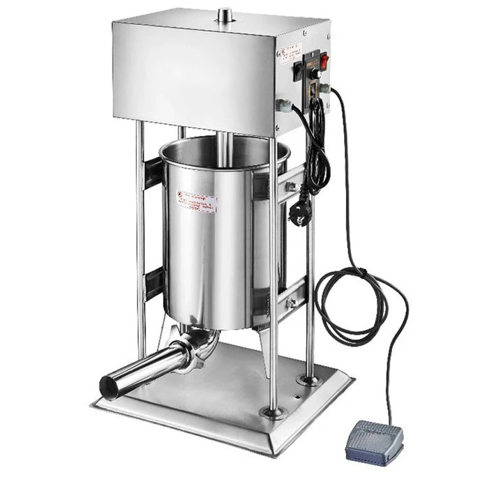 Електрическа Пълначка за Месо 15L – Професионален Модел с Педал и 4 Фунии