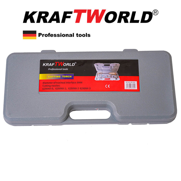 Резак за Газокислородно Рязане KraftWorld 440 mm - Газов резак с пергел и 4 дюзи